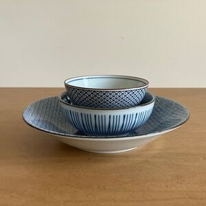 Japanese Porcelain Bowls x 3